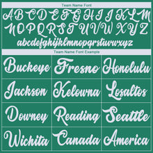 Загрузить изображение в средство просмотра галереи, Custom Kelly Green White Authentic Throwback Basketball Jersey