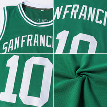 Загрузить изображение в средство просмотра галереи, Custom Kelly Green White Authentic Throwback Basketball Jersey