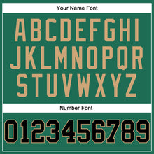 Загрузить изображение в средство просмотра галереи, Custom Kelly Green Black-Old Gold Authentic Throwback Basketball Jersey