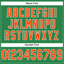 Загрузить изображение в средство просмотра галереи, Custom Grass Green Orange-White Mesh Authentic Football Jersey