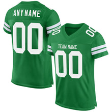 Загрузить изображение в средство просмотра галереи, Custom Grass Green White Mesh Authentic Football Jersey