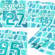 Charger l'image dans la galerie, Custom Kelly Green Kelly Green-White Christmas 3D Authentic Baseball Jersey