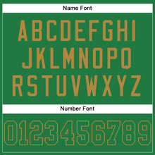 Загрузить изображение в средство просмотра галереи, Custom Grass Green Grass Green-Old Gold Mesh Authentic Football Jersey
