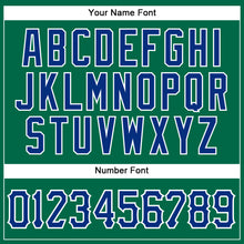 Загрузить изображение в средство просмотра галереи, Custom Kelly Green Royal-White Authentic Sleeveless Baseball Jersey