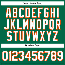 Load image into Gallery viewer, Custom Kelly Green White-Orange Authentic Sleeveless Baseball Jersey