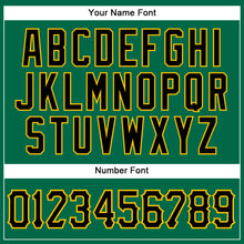 Загрузить изображение в средство просмотра галереи, Custom Kelly Green Black-Gold Authentic Sleeveless Baseball Jersey