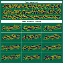 Загрузить изображение в средство просмотра галереи, Custom Kelly Green Navy-Gold Authentic Sleeveless Baseball Jersey