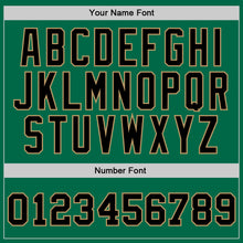 Загрузить изображение в средство просмотра галереи, Custom Kelly Green Black-Old Gold Authentic Throwback Basketball Jersey