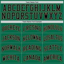 Загрузить изображение в средство просмотра галереи, Custom Kelly Green Black-Old Gold Authentic Throwback Basketball Jersey