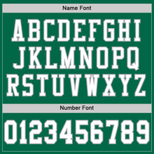 Загрузить изображение в средство просмотра галереи, Custom Grass Green White-Gray Mesh Authentic Throwback Football Jersey