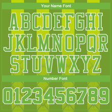 Laden Sie das Bild in den Galerie-Viewer, Custom Kelly Green Neon Green-White Round Neck Sublimation Basketball Suit Jersey