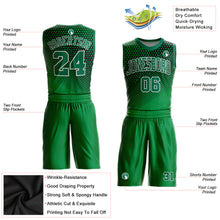 Загрузить изображение в средство просмотра галереи, Custom Kelly Green Kelly Green-Black Round Neck Sublimation Basketball Suit Jersey