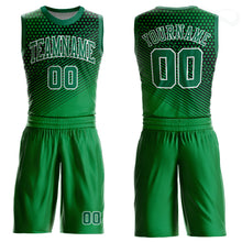 Загрузить изображение в средство просмотра галереи, Custom Kelly Green Kelly Green-Black Round Neck Sublimation Basketball Suit Jersey