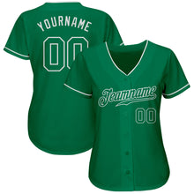 Load image into Gallery viewer, Custom Kelly Green Kelly Green-White Authentic Baseball Jersey