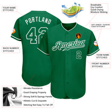 Load image into Gallery viewer, Custom Kelly Green Kelly Green-White Authentic Baseball Jersey