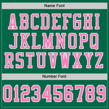 Загрузить изображение в средство просмотра галереи, Custom Grass Green Pink-White Mesh Authentic Football Jersey