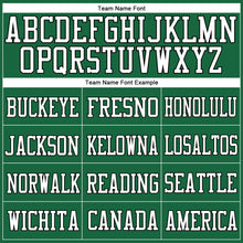 Load image into Gallery viewer, Custom Kelly Green Black-White Mesh Authentic Football Jersey