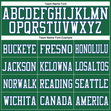 Laden Sie das Bild in den Galerie-Viewer, Custom Kelly Green Royal-White Mesh Authentic Football Jersey