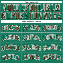 Load image into Gallery viewer, Custom Kelly Green Olive-White Authentic Throwback Basketball Jersey