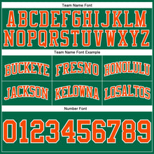 Загрузить изображение в средство просмотра галереи, Custom Kelly Green Orange-White Authentic Throwback Basketball Shorts