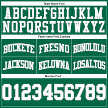 Загрузить изображение в средство просмотра галереи, Custom Kelly Green White-Gray Authentic Throwback Basketball Shorts