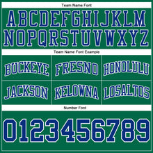 Загрузить изображение в средство просмотра галереи, Custom Kelly Green Royal-White Authentic Throwback Basketball Shorts