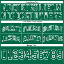 Laden Sie das Bild in den Galerie-Viewer, Custom Kelly Green Kelly Green-White Authentic Throwback Basketball Shorts