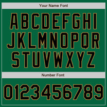 Load image into Gallery viewer, Custom Kelly Green Black-Old Gold Authentic Baseball Jersey