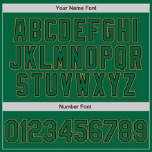 Load image into Gallery viewer, Custom Kelly Green Kelly Green Black-Old Gold Authentic Baseball Jersey