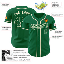 Load image into Gallery viewer, Custom Kelly Green Kelly Green-Cream Authentic Baseball Jersey