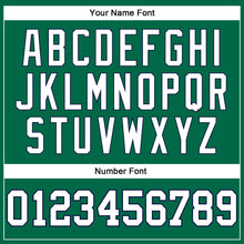 Load image into Gallery viewer, Custom Kelly Green White-Navy Authentic Throwback Basketball Jersey