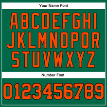 Загрузить изображение в средство просмотра галереи, Custom Kelly Green Orange-Black Authentic Throwback Basketball Jersey