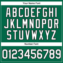 Загрузить изображение в средство просмотра галереи, Custom Kelly Green White Pinstripe Black Authentic Baseball Jersey