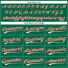 Charger l'image dans la galerie, Custom Kelly Green Black Pinstripe City Cream Authentic Baseball Jersey