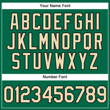 Charger l'image dans la galerie, Custom Kelly Green Black Pinstripe City Cream Authentic Baseball Jersey