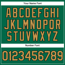 Загрузить изображение в средство просмотра галереи, Custom Kelly Green Black Pinstripe Old Gold Authentic Baseball Jersey