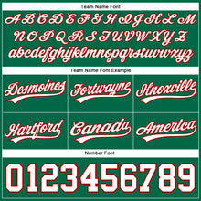 Laden Sie das Bild in den Galerie-Viewer, Custom Kelly Green White-Red Authentic Basketball Shorts