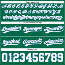 Load image into Gallery viewer, Custom Kelly Green White-Light Blue Authentic Basketball Shorts