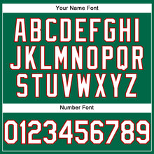 Загрузить изображение в средство просмотра галереи, Custom Kelly Green White-Red Performance T-Shirt