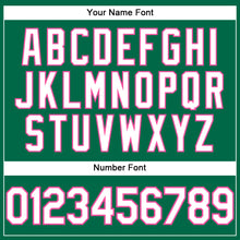 Загрузить изображение в средство просмотра галереи, Custom Kelly Green White-Pink Performance T-Shirt