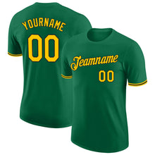 Загрузить изображение в средство просмотра галереи, Custom Kelly Green Yellow-Black Performance T-Shirt