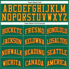 Загрузить изображение в средство просмотра галереи, Custom Kelly Green Gold-Red Authentic Throwback Basketball Jersey