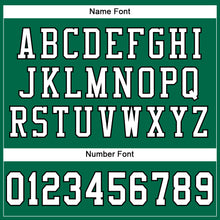Load image into Gallery viewer, Custom Kelly Green White-Black Mesh Authentic Football Jersey