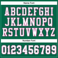 Charger l'image dans la galerie, Custom Kelly Green White-Pink Mesh Authentic Football Jersey