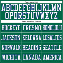 Load image into Gallery viewer, Custom Kelly Green White-Royal Mesh Authentic Football Jersey