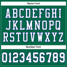 Load image into Gallery viewer, Custom Kelly Green White-Royal Mesh Authentic Football Jersey
