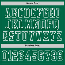 Charger l'image dans la galerie, Custom Kelly Green White Mesh Authentic Football Jersey