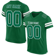 Charger l'image dans la galerie, Custom Kelly Green White Mesh Authentic Football Jersey