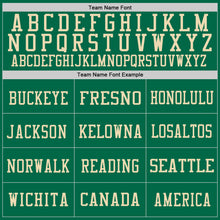 Charger l'image dans la galerie, Custom Kelly Green Vintage USA Flag-City Cream Mesh Authentic Football Jersey
