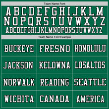 Charger l'image dans la galerie, Custom Kelly Green White-Black Mesh Authentic Football Jersey